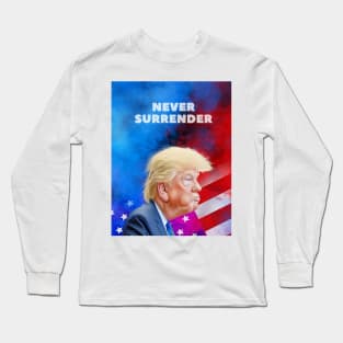 donald trump Mugshot 2024 never surrender Long Sleeve T-Shirt